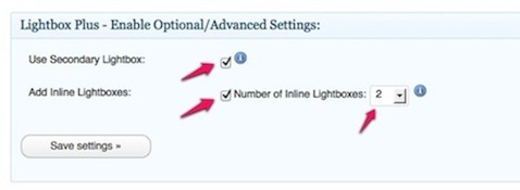 Edit Lightbox Plus Settings