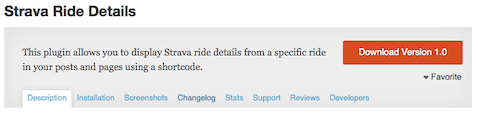 Strava WordPress Plugin