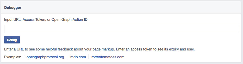 Facebook Open Graph Debugger