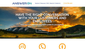 AnswerOn website design