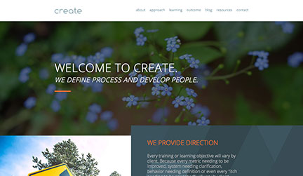 Create Consulting web design